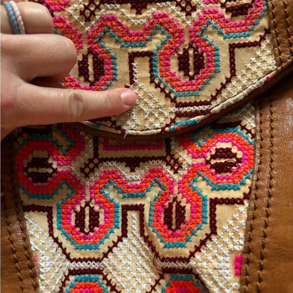 The Sak Women's Embroidered Equestrian Aztec Pattern Metal-Stud Crossbody Bag - Picture 14 of 14